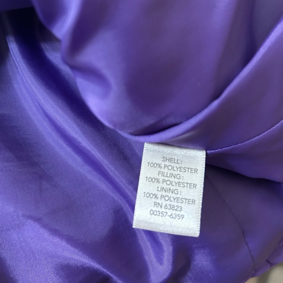 Purple Quilted Design Vest, Size Large, Christopher & Banks - Picture 7 of 8